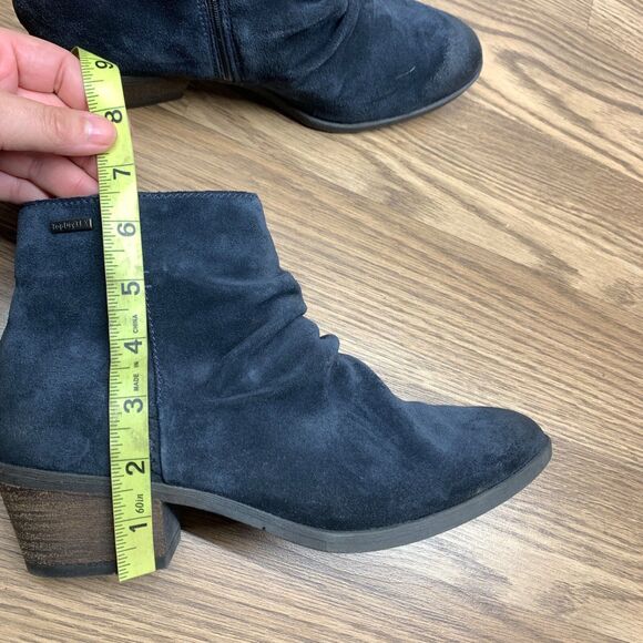 Josef Seibel Daphne 50 Bootie Navy Blue Jeans Suede Heel Womens Size 40 / 9 - Picture 10 of 12